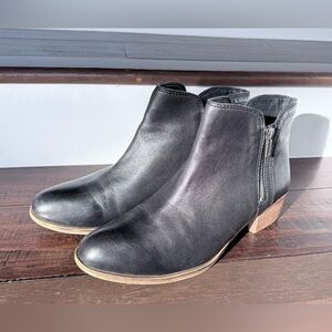 Lucky Brand Boots Ankle
Booties Western Fashion Black
Leather Zipper Women, 8.5